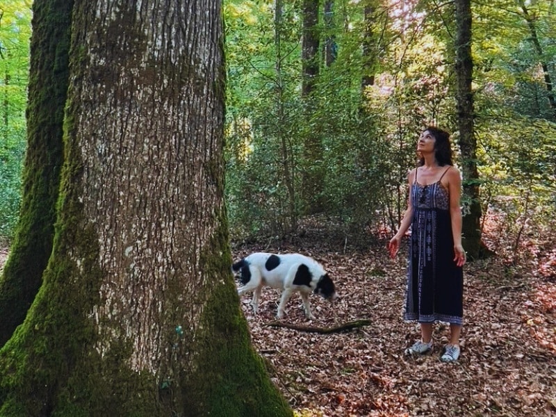 Photo Elisa Degrave animation de Bains de forêt